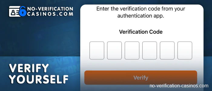 Verify for iDEAL payment at an online casino