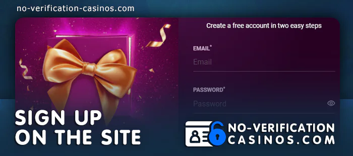 Create an account at Online Casinos No Verification