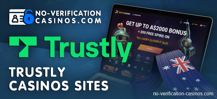 Trustly online casino ranking for players from Australia