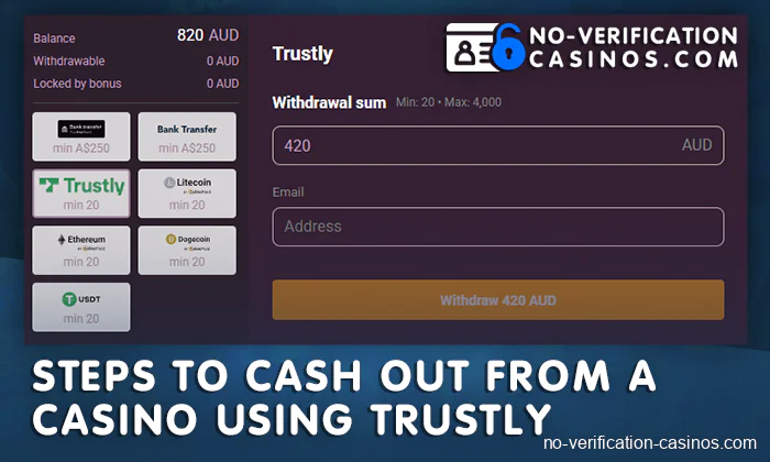 Trustly online casinos withdrawal instructions