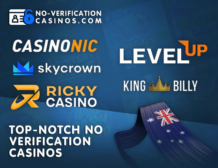 Best Australian casinos without verification - top five