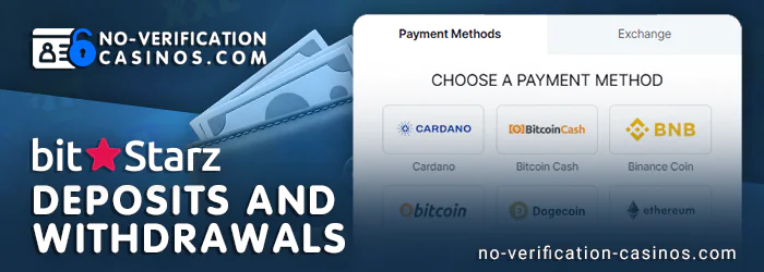Payment systems at BitStarz casino - deposit limits and withdrawals