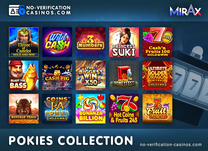 The best slots to play at Mirax Casino for real money