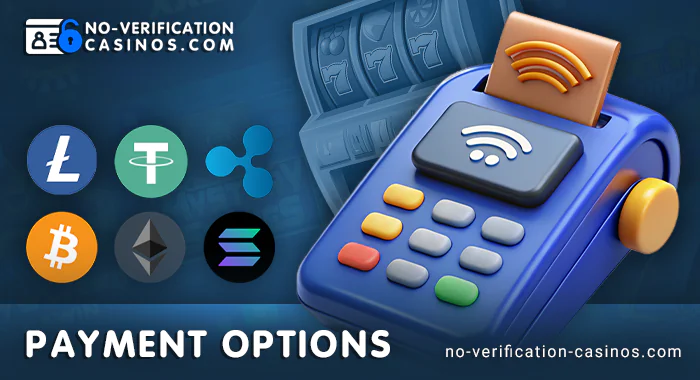 What payment systems are used in casinos without registration