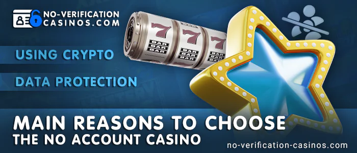 Reasons to play at no account online casino