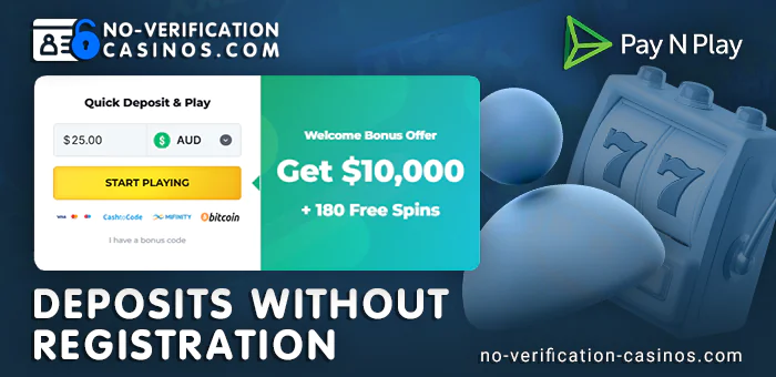 Play at Pay N Play online casino without creating an account